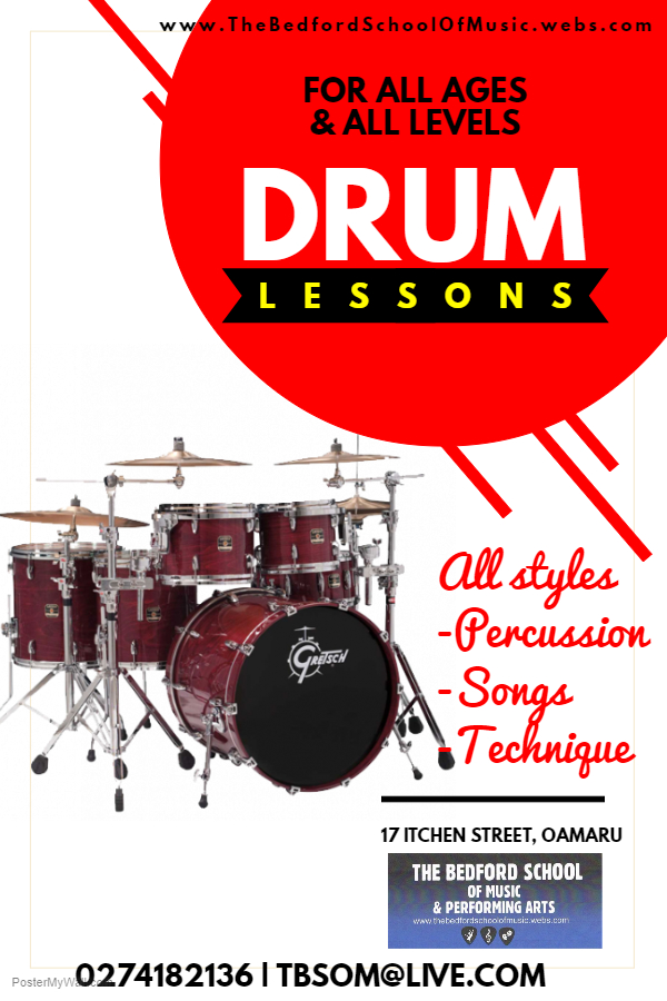 Drum tutor Wanted in Waitaki