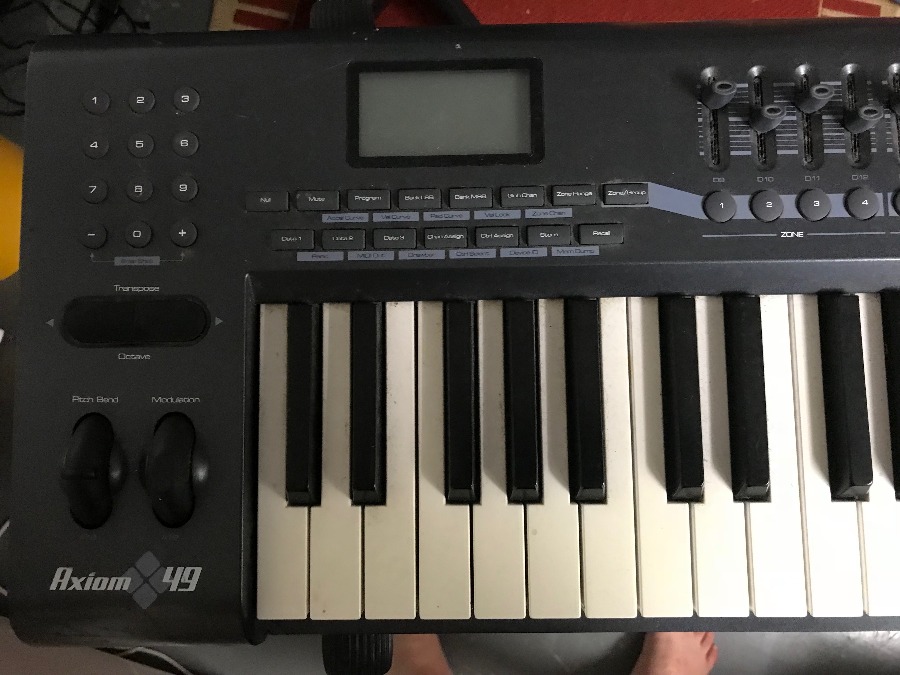 axiom 49 keyboard apple garageband